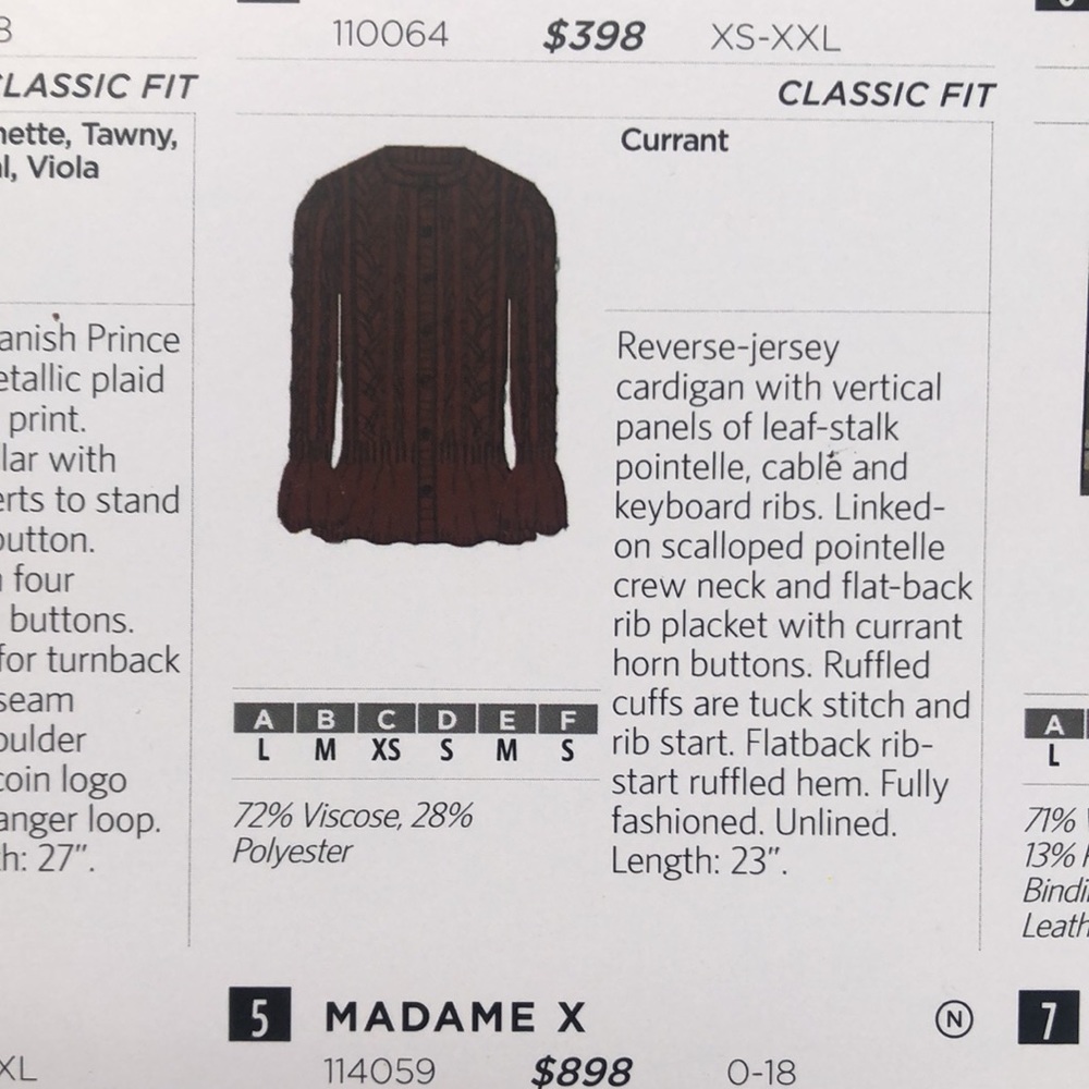 Carlisle Beauty Burgundy Cardigan Sweater set with Shell - Picture 3 of 16